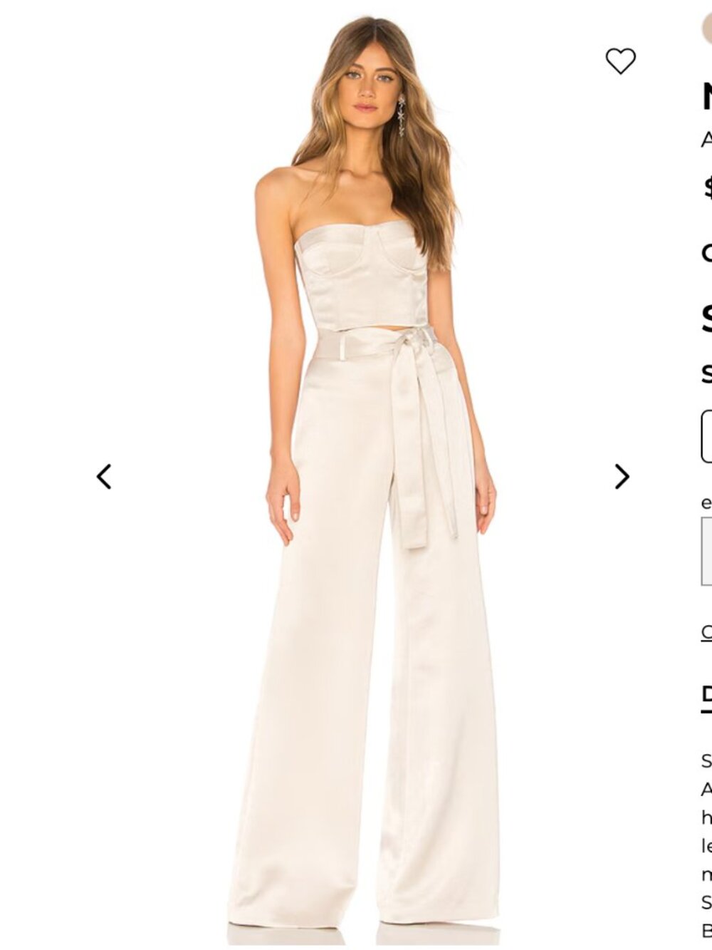 Alexis Nerissa Belted Wide-Leg Pants Size Small